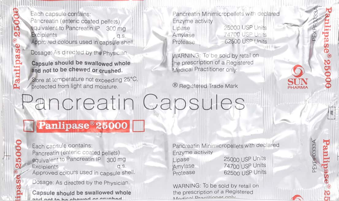 Panlipase Caps (1X10) Tablets