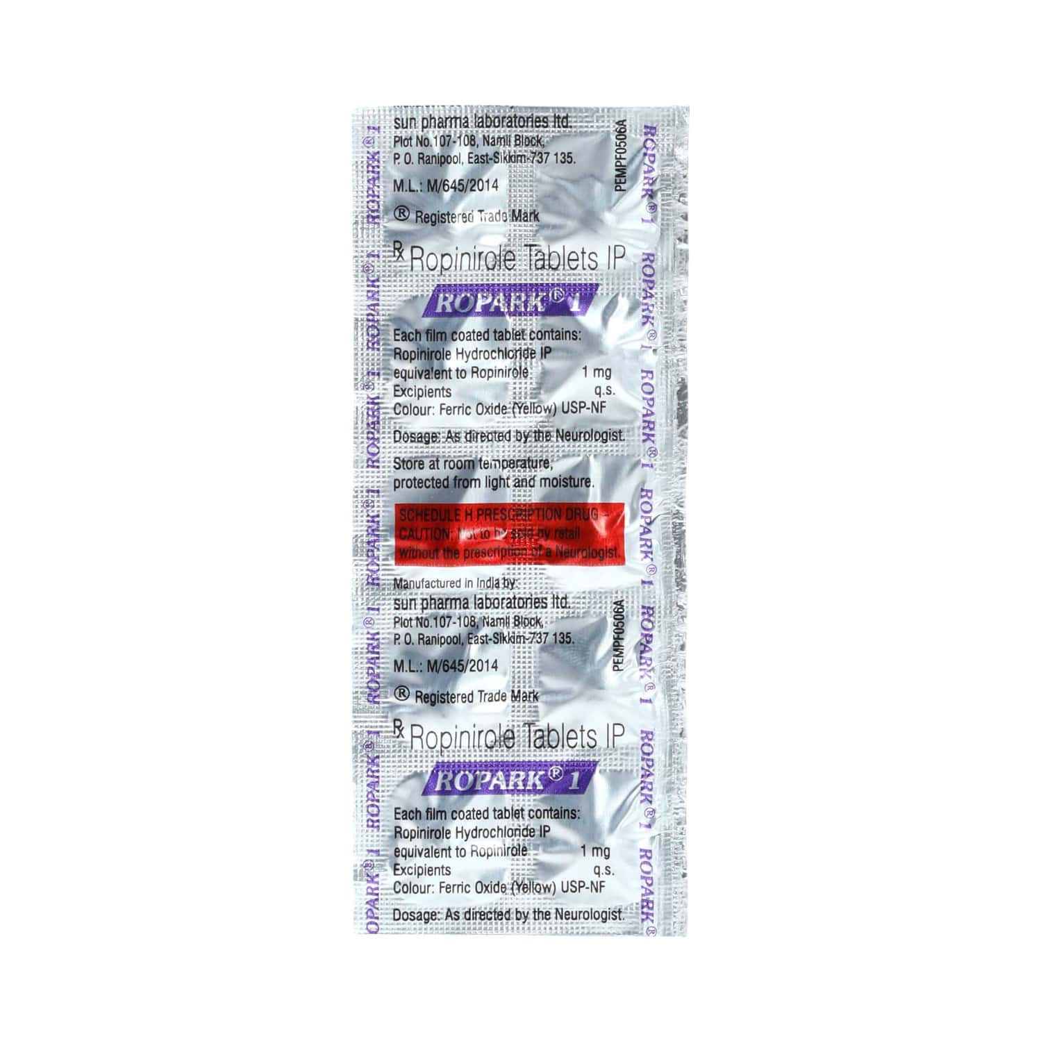 Ropark 1mg Tablets