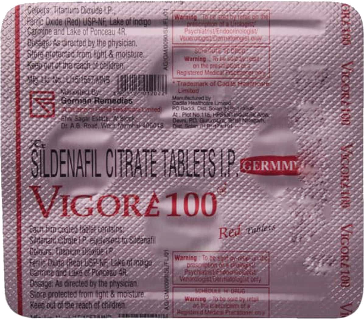 Vigore 100mg Tablets