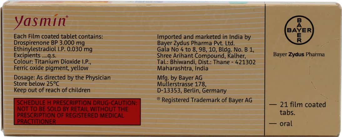 Yasmin Tab Tablets